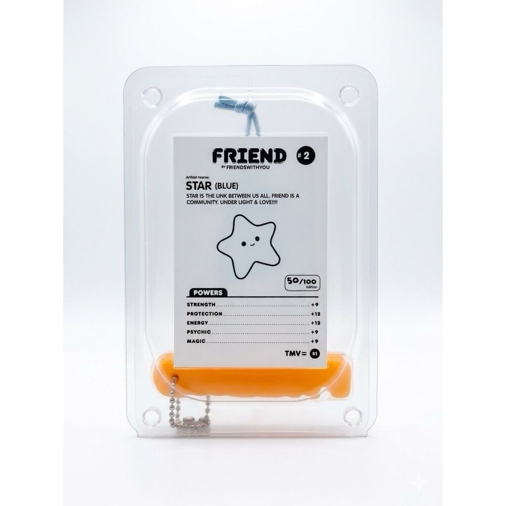 FriendsWithYou Star (Blue) Amulet #2 Designer Art Toy - Limited Edition 50/100